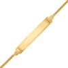 Gourmette Bébé Diamantée - Or Jaune 18ct -Mikado Soldes Magasin 005003 thumb 03 product