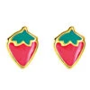 Boucles D'oreilles Fraise - Vis - Or Jaune 9ct -Mikado Soldes Magasin 29lm76jl mini product