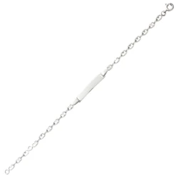 Gourmette Bébé Grain De Café - Argent Massif -Mikado Soldes Magasin 304073 product