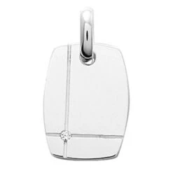 Pendentif Plaques - Argent Massif
