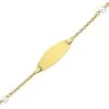 Gourmette Bébé Perles - Or Jaune 18ct 1 Gourmette Bébé Perles - Or Jaune 18ct -Mikado Soldes Magasin 45933 product