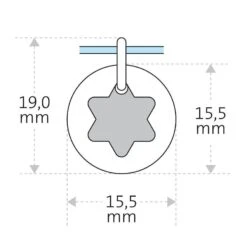 Mikado Pendentif Believe Etoile De David - Argent Massif -Mikado Soldes Magasin 61521 product