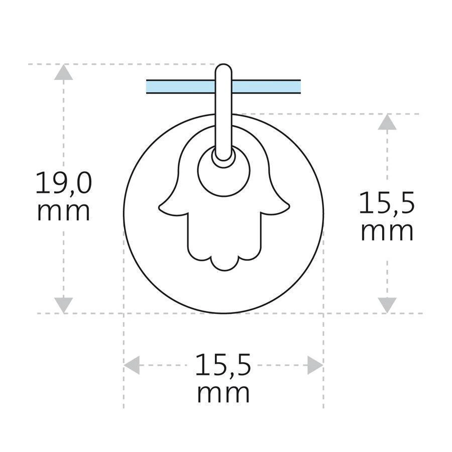 Mikado Pendentif Believe Main De Fatma - Argent Massif 8 Mikado Pendentif Believe Main De Fatma - Argent Massif – Image 6