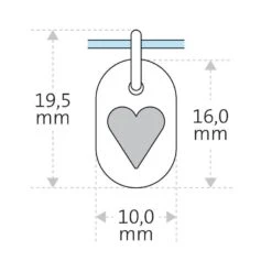 Mikado Pendentif Corazon - Argent Massif -Mikado Soldes Magasin 62585 product