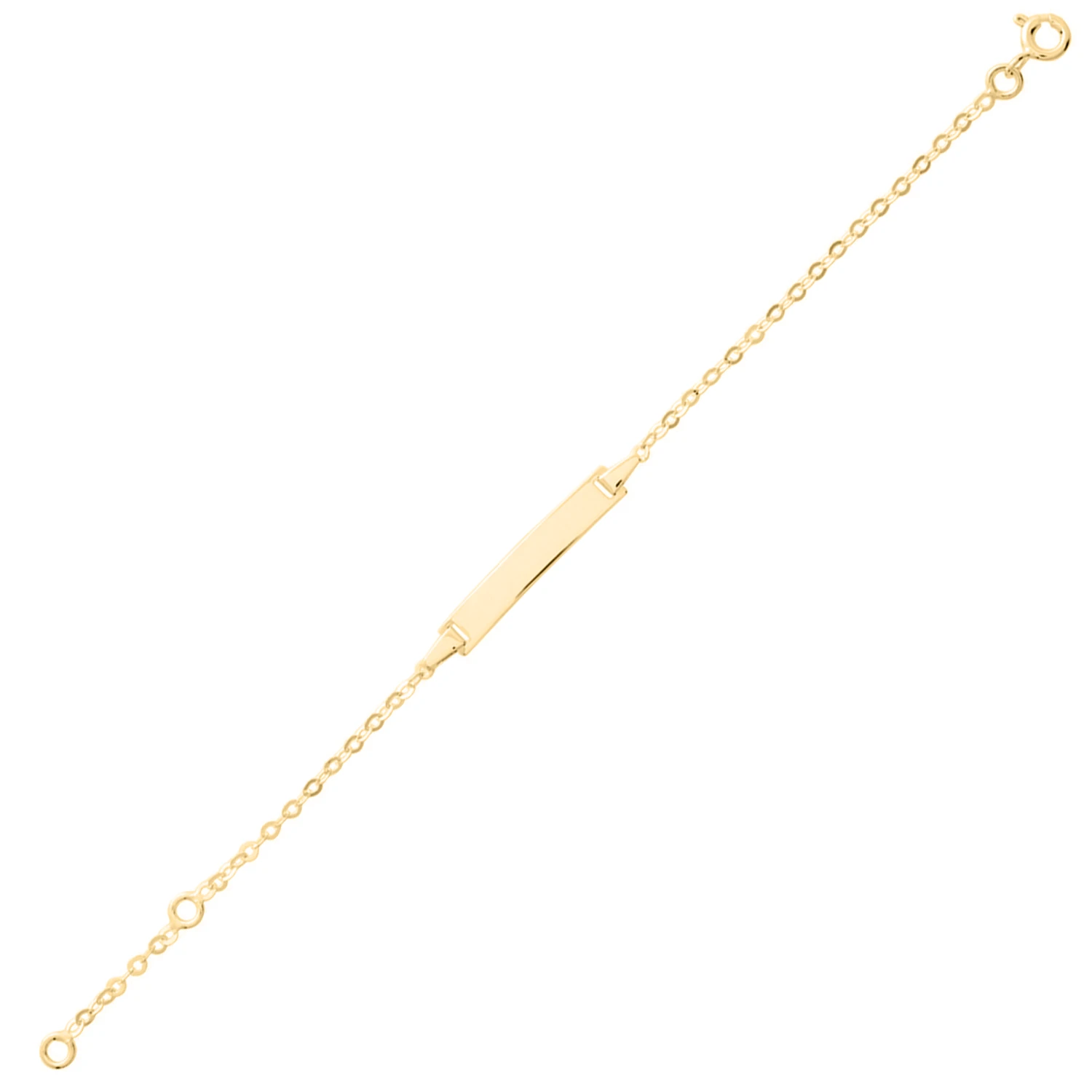 Gourmette Bébé Forçat Rond - Or Jaune 9ct 4 Gourmette Bébé Forçat Rond - Or Jaune 9ct – Image 2