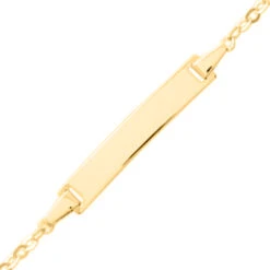 Gourmette Bébé Forçat Rond - Or Jaune 9ct