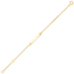 Gourmette Bébé - Or Jaune 9ct -Mikado Soldes Magasin 630020 product