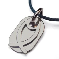 Mikado Pendentif Ichthys - Argent Massif