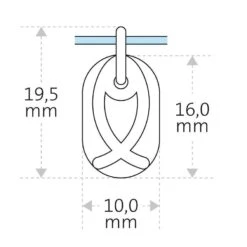 Mikado Pendentif Ichthys - Argent Massif 20 Mikado Pendentif Ichthys - Argent Massif -Mikado Soldes Magasin 63243 product