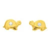 Boucles D'oreilles Tortue - Puces - Or Jaune 18ct -Mikado Soldes Magasin 8018Z thumb product
