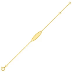 Gourmette Bébé Forçat Ovale - Or Jaune 18ct -Mikado Soldes Magasin 9KFR30BD6 product xl product