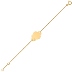 Gourmette Bébé Nuage - Diamant & Or Jaune 18ct -Mikado Soldes Magasin D26013 product