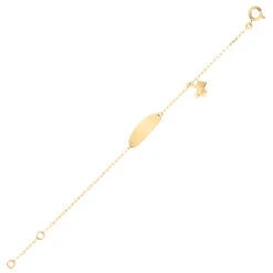 Gourmette Bébé Ourson - Or Jaune 18ct -Mikado Soldes Magasin D43911 product