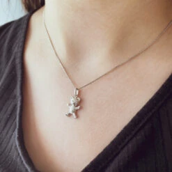 Pendentif Ourson - Or Blanc 18ct -Mikado Soldes Magasin IMG 5345 grey product