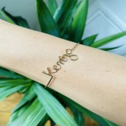 Bracelet Jonc Prénom - Gold Filled 14ct -Mikado Soldes Magasin IMG 9287 product