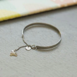 Jonc LuluCastagnette - Or Blanc 9ct -Mikado Soldes Magasin Lulu19312 bis product