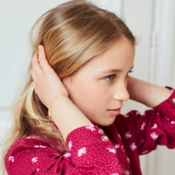 Gourmette Bébé Perles LuluCastagnette - Or Jaune 9ct -Mikado Soldes Magasin LuluCastagnette gourmette perles product