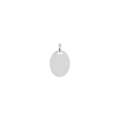 Pendentif Plaque Ovale - Or Blanc 18ct -Mikado Soldes Magasin MeCC81daile blanc ovale 2 product