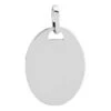 Pendentif Plaque Ovale - Or Blanc 18ct -Mikado Soldes Magasin MeCC81daile blanc ovale product