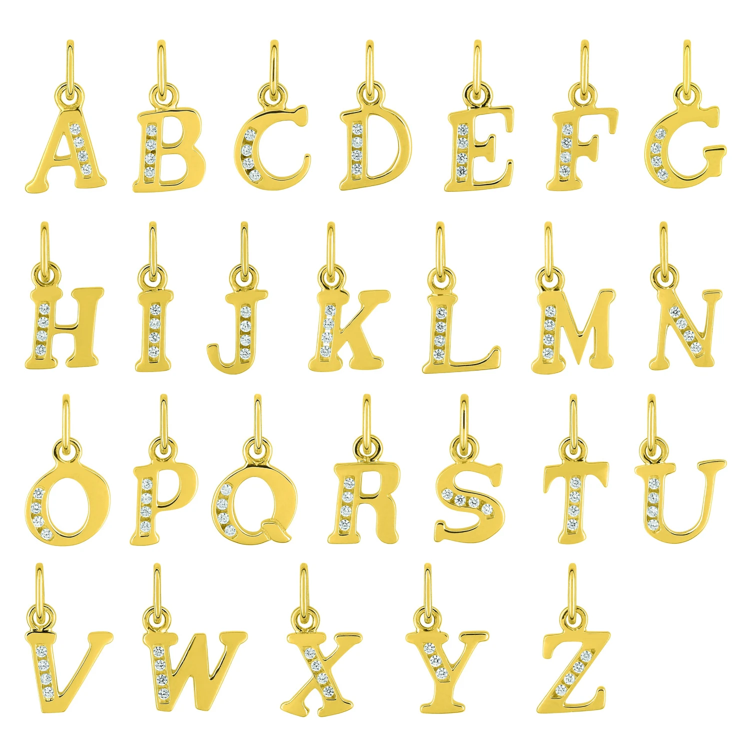 Pendentif Initiale Zirconium - Or Jaune 18ct -Mikado Soldes Magasin Plan de travail 1 copie 4 80 product