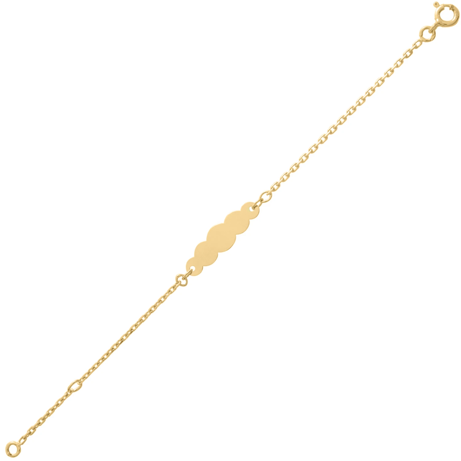 Gourmette Bébé Nuage - Or Jaune 18ct 4 Gourmette Bébé Nuage - Or Jaune 18ct – Image 2