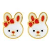 Boucles D'oreilles Lapin - Vis - Or Jaune 9ct -Mikado Soldes Magasin S12 28007 mini product