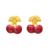 Boucles D'oreilles Cerises - Vis - Or Jaune 18ct