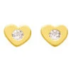 Boucles D'oreilles Coeur- Puces - Or Jaune 18ct -Mikado Soldes Magasin boucle oreille coeur puce 8199Z 03 product 1