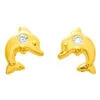 Boucles D'oreilles Dauphin - Puces - Or Jaune 18ct -Mikado Soldes Magasin boucle oreille puce dauphin 8016Z 03 product