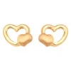 Boucles D'oreilles Coeurs - Vis - Or Jaune 18ct -Mikado Soldes Magasin boucles oreille coeurs product