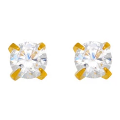 Boucles D'oreilles - Puces - Or Jaune 18ct