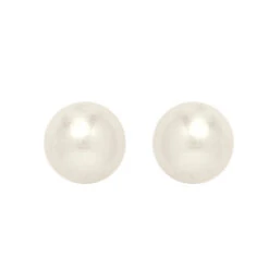 Boucles D'oreilles Perles - Puces - Or Jaune 18ct