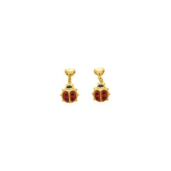 Boucles D'oreilles Coccinelles - Vis - Or Jaune 18ct -Mikado Soldes Magasin boucles oreilles 8063 2 product