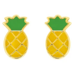Boucles D'oreilles Ananas - Vis - Or Jaune 18ct