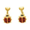 Boucles D'oreilles Coccinelles - Vis - Or Jaune 18ct -Mikado Soldes Magasin boucles oreilles enfant 8063 product