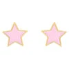 Boucles D'oreilles étoile Rose - Vis - Or Jaune 9ct