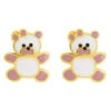 Boucles D'oreilles Oursons - Vis - Or Jaune 18ct 2 Boucles D'oreilles Oursons - Vis - Or Jaune 18ct -Mikado Soldes Magasin boucles oreilles enfant ourson 8671V product