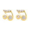 Boucles D'oreilles Note De Musique - Vis - Or Jaune 9ct -Mikado Soldes Magasin boucles oreilles note musique or product