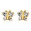 Boucles D'oreilles Papillon- Vis - Or Jaune 9ct -Mikado Soldes Magasin boucles oreilles papillon or product