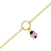 Bracelet Coccinelle Rose - Or Jaune 9ct