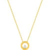 Collier Chaine Pendentif Cercle - Diamant & Or Jaune 18ct -Mikado Soldes Magasin cercle orjaune brillant product