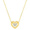 Collier Chaine Coeur - Diamant & Or Jaune 18ct -Mikado Soldes Magasin collier or jaune coeur dimants product