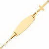 Gourmette Bébé Croix - Or Jaune 18ct -Mikado Soldes Magasin croix4 03 product