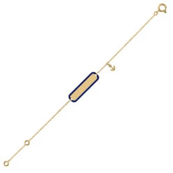Gourmette Bébé Ancre - Or Jaune 9ct -Mikado Soldes Magasin gourmette ancre A00622 product