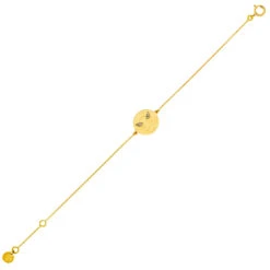 Gourmette Enfant Ange LuluCastagnette - Or Jaune 9ct -Mikado Soldes Magasin gourmette ange lulucastagnette B20715 product