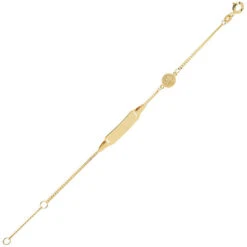 Gourmette Bébé Ange - Or Jaune 9ct -Mikado Soldes Magasin gourmette ange or F12F14 product xl product