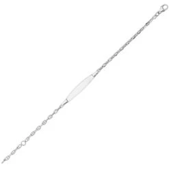 Gourmette Bébé Marine Forçat - Or Blanc 18ct 7 Gourmette Bébé Marine Forçat - Or Blanc 18ct -Mikado Soldes Magasin gourmette bapteme A11817 product