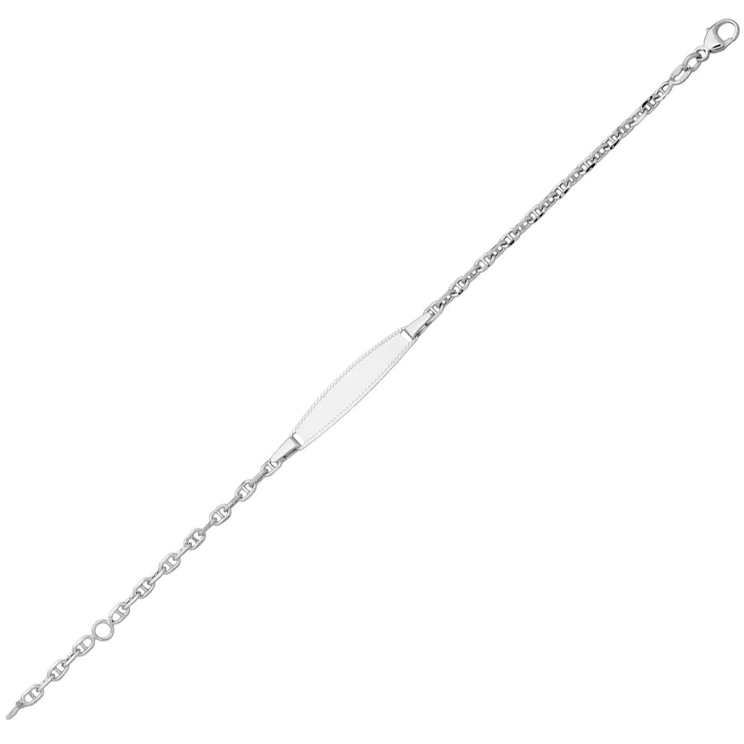 Gourmette Bébé Marine Forçat - Or Blanc 18ct 4 Gourmette Bébé Marine Forçat - Or Blanc 18ct – Image 2