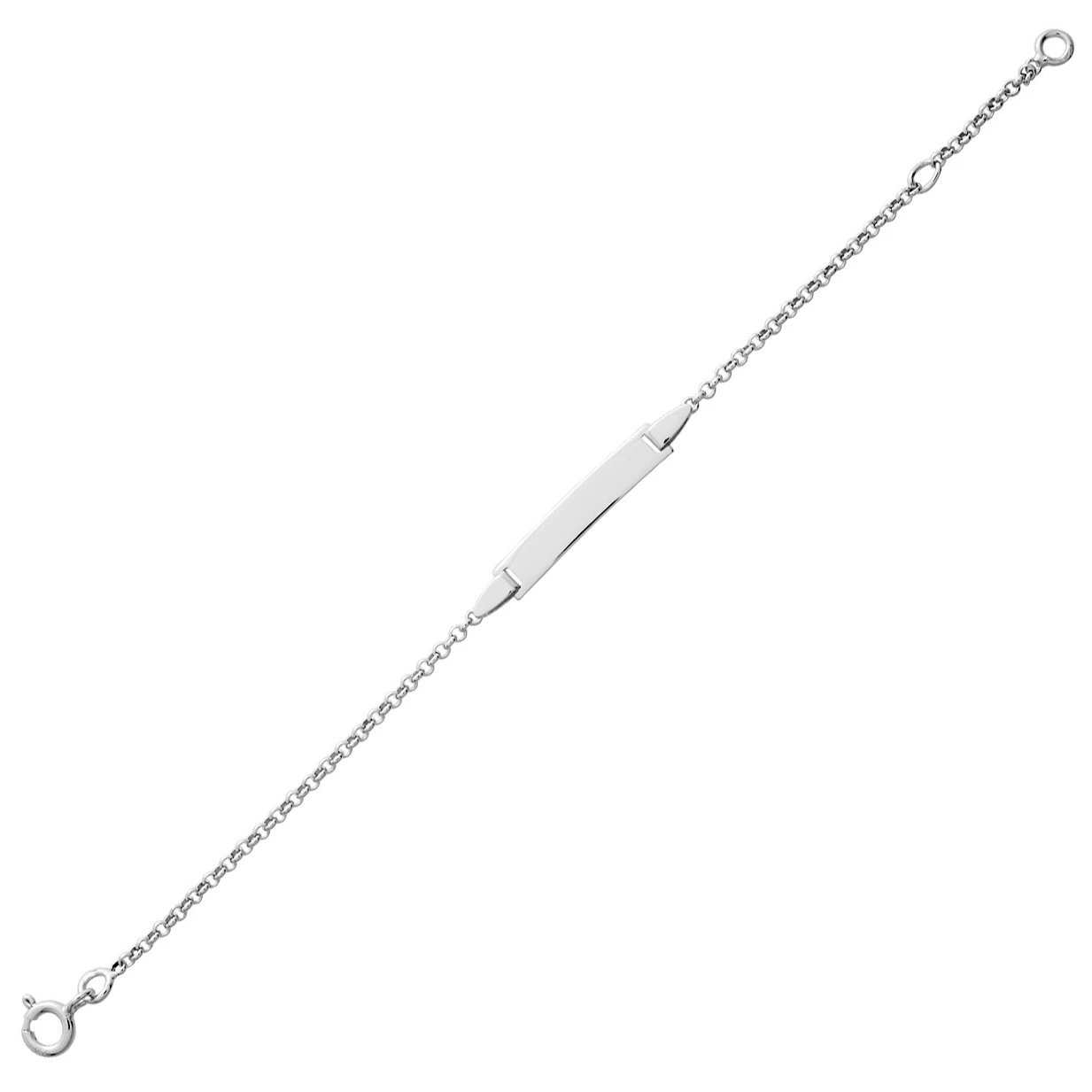 Gourmette Bébé Jaseron - Blanc 18ct 4 Gourmette Bébé Jaseron - Blanc 18ct – Image 2