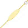 Gourmette Bébé Perle - Or Jaune 18ct -Mikado Soldes Magasin gourmette bapteme perle 9KFR30BD9 2 product 1